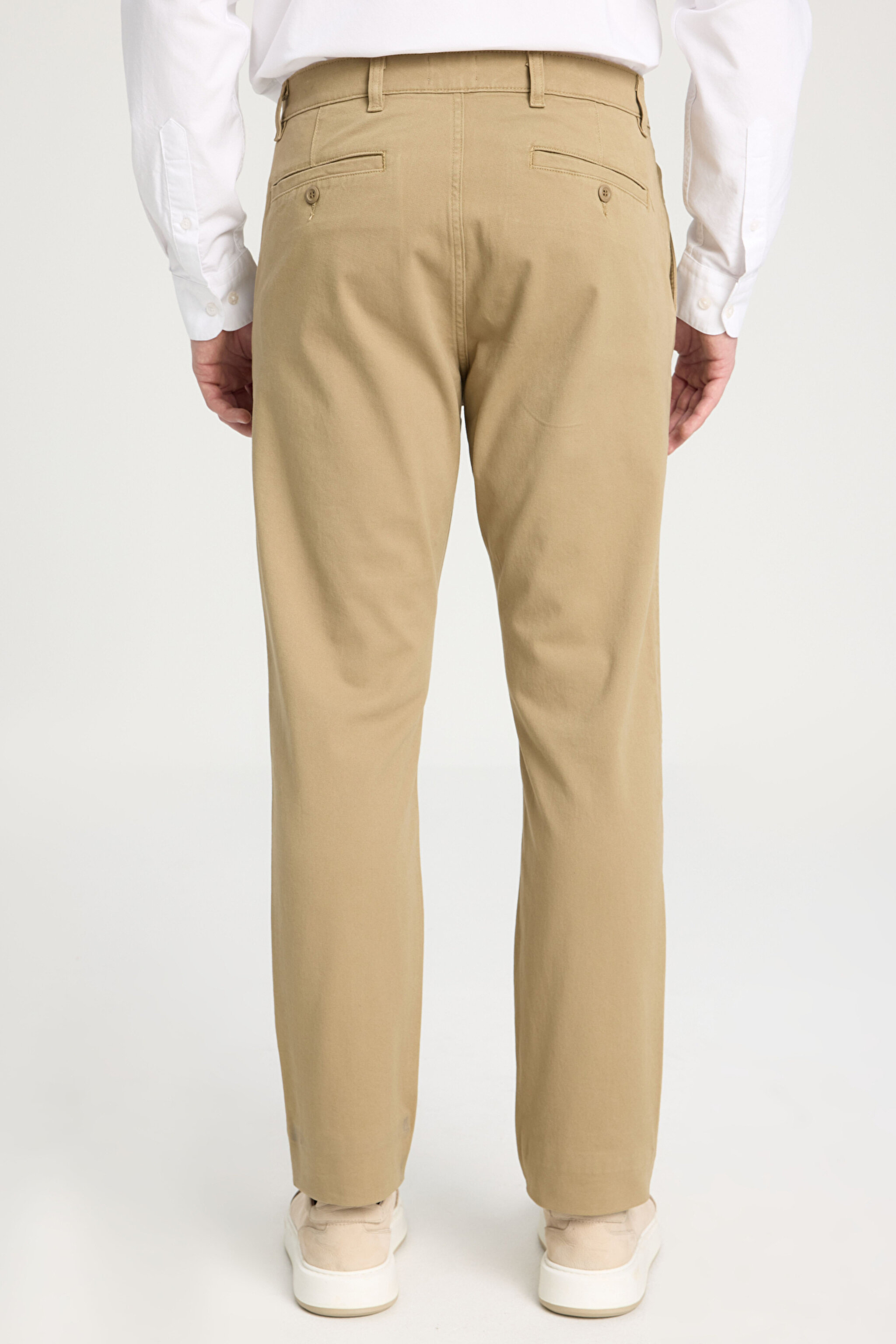 Slim Fit Dar Kesim Normal Bel DarPaça Camel Chino Pantolon - Camel-WM01003211 (görsel 5)
