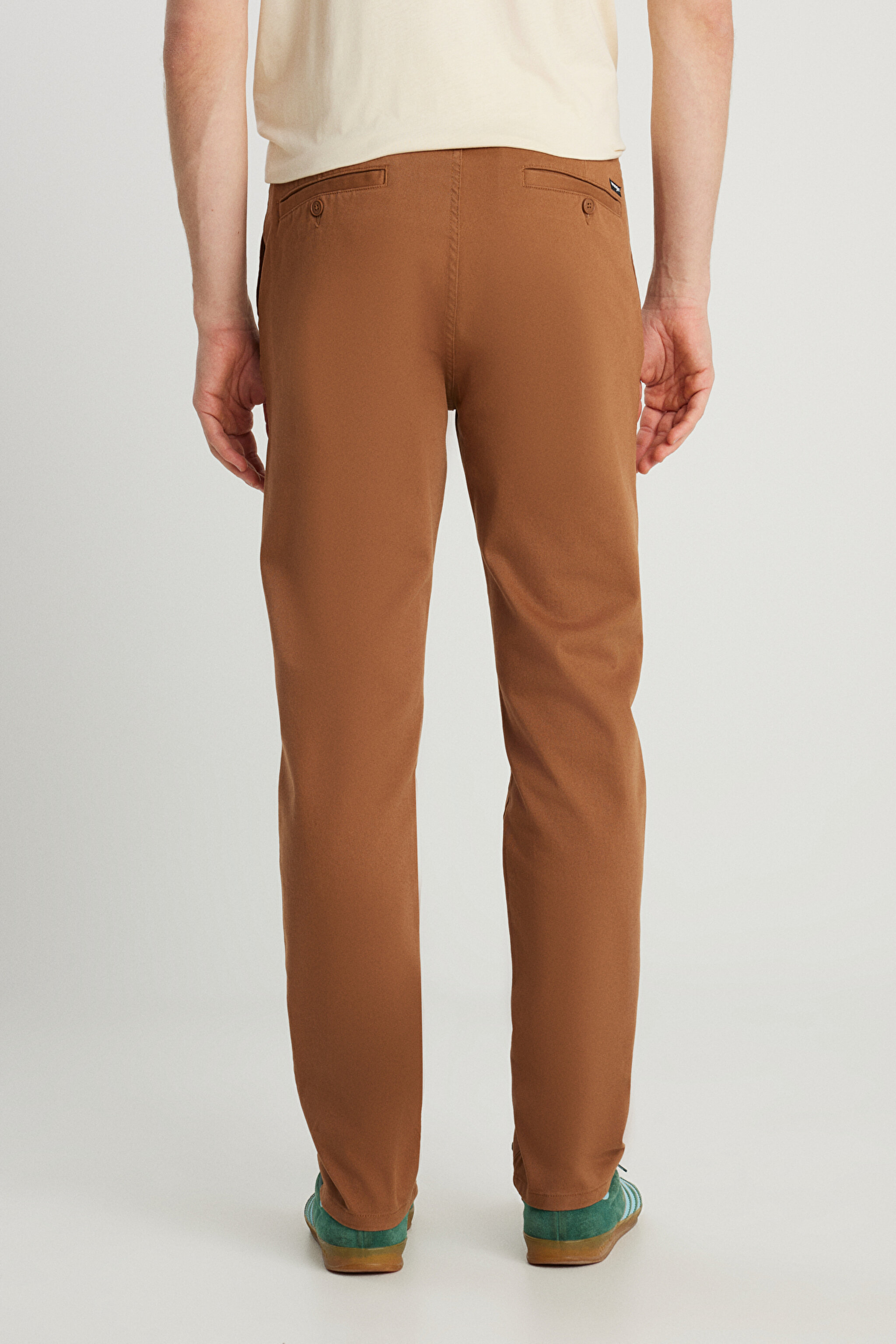 Slim Fit Dar Kesim Normal Bel DarPaça Bordo Chino Pantolon - Acorn-WM01003A96 (görsel 4)