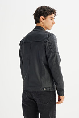 Regular Fit Normal Kesim Siyah Ceket - Black-CHL242469001 (görsel 5)