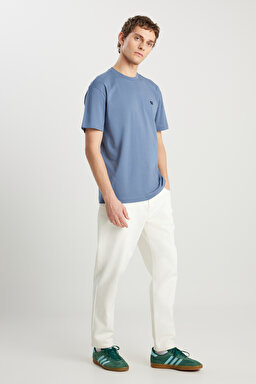 %100  Pamuk Frank Relaxed Fit Geniş Kesim Beyaz Jean Denim Pantolon - White-FRNK00001100 (görsel 2)