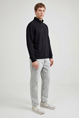 %100 Pamuk Frank Relaxed Fit Geniş Kesim Açık Gri Jean Denim Pantolon - Light Gray-FRNK00011032