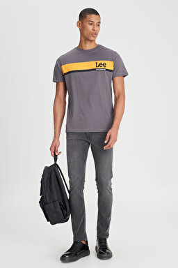 Luke Slim Tapered Dar Kesim Düşük Bel Antrasit Esnek Jean Kot Pantolon - Anthracite-L211034003 (görsel 3)