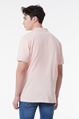 Regular Fit Normal Kesim Polo Yaka %100 Pamuk Tişört - Pink-L211810611 (görsel 5)