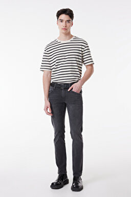 Daren Straight Fit Normal Bel Denim Esnek Jean Kot Pantolon - Venom Black-L211834009