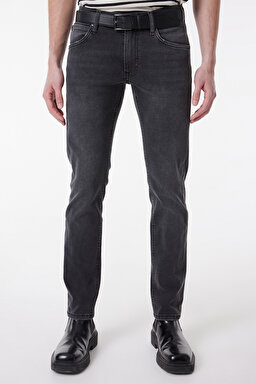 Daren Straight Fit Normal Bel Denim Esnek Jean Kot Pantolon - Venom Black-L211834009 (görsel 3)