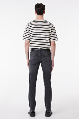 Daren Straight Fit Normal Bel Denim Esnek Jean Kot Pantolon - Venom Black-L211834009 (görsel 5)