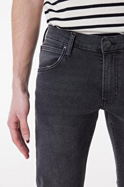 Daren Straight Fit Normal Bel Denim Esnek Jean Kot Pantolon - Venom Black-L211834009 (görsel 6)