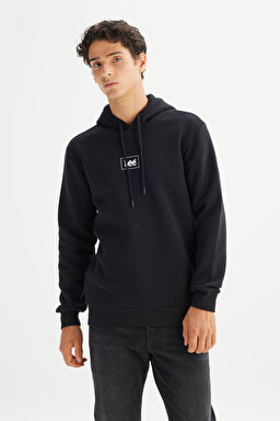 Regular Fit Normal Kesim Kapüşonlu Sweatshirt - Black-L212302001