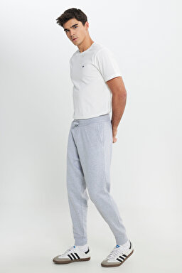 Slim Fit Dar Kesim Jogger Pantolon - Gray Melange-L212306036 (görsel 2)