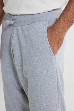 Slim Fit Dar Kesim Jogger Pantolon - Gray Melange-L212306036 (görsel 5)
