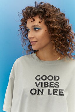 Regular Fit Normal Kesim %100 Pamuk Bisiklet Yaka Tişört - Gray-L221136035 (görsel 4)