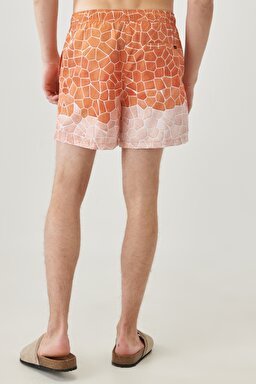 Regular Fit Normal Kesim Şort Mayo - Orange-L221327700 (görsel 3)