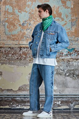 STBA Yazı Baskı Detaylı Yeşil Bandana - Green-L221486300 (görsel 2)