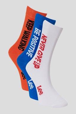 3'lü Crew Cut Yüksek Kesim Çorap Paketi - Multi-L221495900