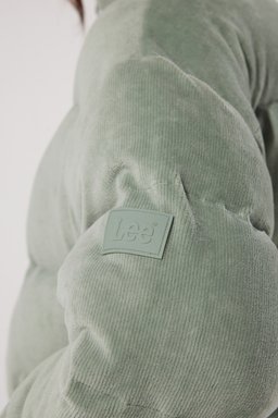 Regular Fit Normal Kesim Açık Gri Şişme Mont - Light Green-L222181299 (görsel 5)
