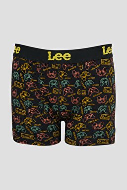 Jackadandy Regular Fit Siyah Desenli Logolu 3'lü Boxer Paketi - Multi-L222660900 (görsel 4)