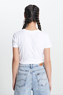 Regular Fit Normal Kesim %100 Pamuk Yüksek Bel Açık Mavi Jean Kot Şort - Light Blue-L231101404 (görsel 6)