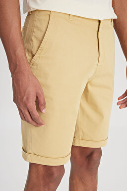 Regular Fit Normal Kesim Normal Bel Camel Şort - Camel-L231145211 (görsel 3)