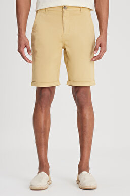 Regular Fit Normal Kesim Normal Bel Camel Şort - Camel-L231145211 (görsel 5)
