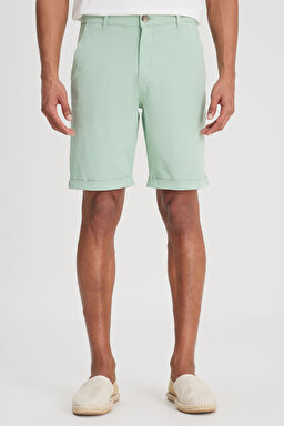 Regular Fit Normal Kesim Normal Bel Mint Yeşili Şort - Mint Green-L231145303 (görsel 5)