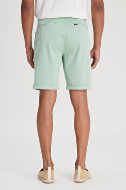 Regular Fit Normal Kesim Normal Bel Mint Yeşili Şort - Mint Green-L231145303 (görsel 6)