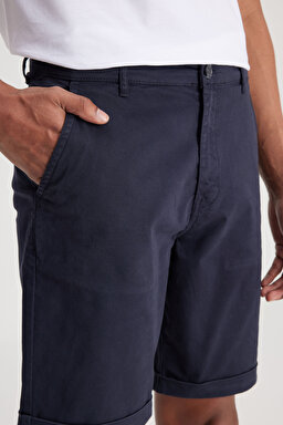 Regular Fit Normal Kesim Normal Bel Lacivert Şort - DarK Navy-L231145411 (görsel 3)
