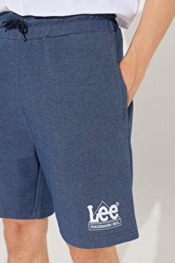 Regular Fit Normal Kesim Lastikli Bel Lacivert Sweat Şort - Navy-L231253410 (görsel 2)