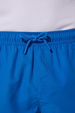 Regular Fit Normal Kesim Normal Bel Saks Mavisi Deniz Şortu - Sax-L231616403 (görsel 5)
