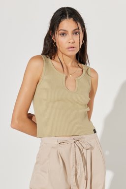 Regular Fit Normal Kesim Bisiklet Yaka Esnek Bej Tişört - Beige-L231636614 (görsel 3)