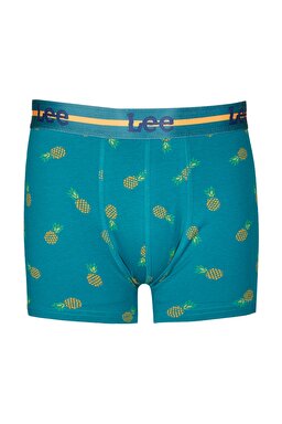 Regular Fit Normal Kesim Desenli Tekli Boxer - Green-L231729300