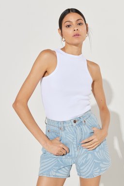 Slim Fit Dar Kesim Bisiklet Yaka Kısa Kollu Ekru Tişört - Ecru-L231754104 (görsel 2)