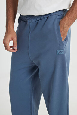 Loose Fit Rahat Kesim %100 Pamukl Petrol Mavisi Jogger Eşofman Altı - Petrol-L231758405 (görsel 4)