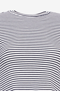 Slim Fit Dar Kesim Bisiklet Yaka Beyaz Uzun Kollu Tişört - White-L232319100 (görsel 9)