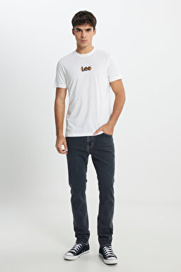 Regular Fit Normal Kesim Bisiklet Yaka %100 Pamuk Beyaz Tişört - White-L241521100 (görsel 2)