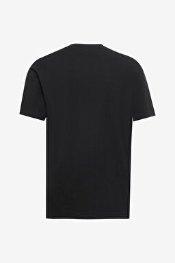 Regular Fit Normal Kesim Bisiklet Yaka %100 Pamuk Siyah Tişört - Black-L241576001 (görsel 8)