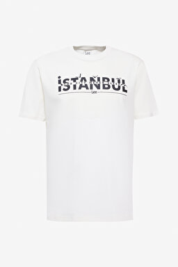 Regular Fit Normal Kesim Bisiklet Yaka %100 Pamuk Beyaz Tişört - White-L241576100 (görsel 6)