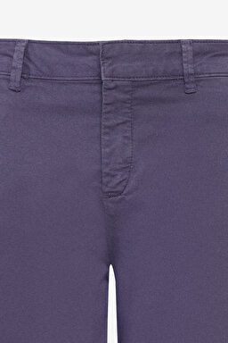 Regular Fit Normal Kesim Normal Bel Lacivert Chino Şort - Navy-L241617410 (görsel 8)