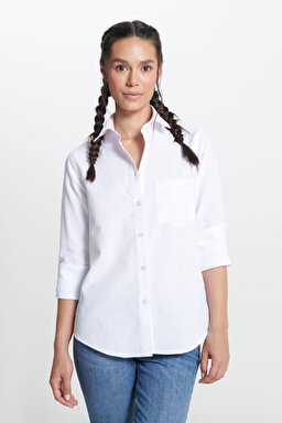 Regular Fit Normal Kesim Beyaz Gömlek - White-L241692100