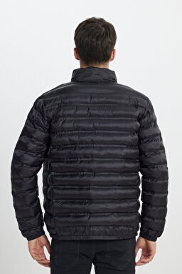 Regular Fit Normal Kesim Siyah Şişme Mont - Black-L242028001 (görsel 8)