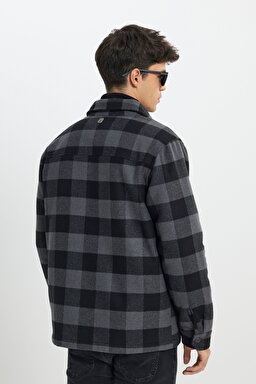 Relaxed Fit Geniş Kesim Çok Renkli Gömlek Ceket - Multi-L242223900 (görsel 6)