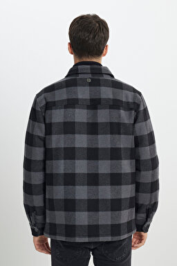 Relaxed Fit Geniş Kesim Çok Renkli Gömlek Ceket - Multi-L242223900 (görsel 7)