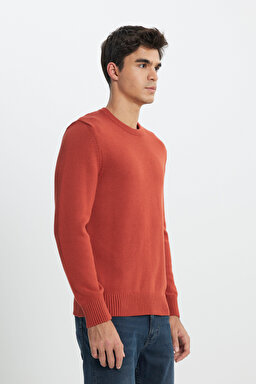 Regular Fit Normal Kesim Turuncu Triko Kazak - Orange-L242474700 (görsel 2)