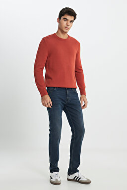 Regular Fit Normal Kesim Turuncu Triko Kazak - Orange-L242474700 (görsel 3)