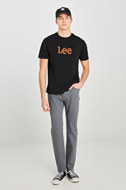 Regular Fit Normal Kesim Bisiklet Yaka Lacivert Tişört - Black-L242542001 (görsel 3)