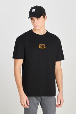 Regular Fit Normal Kesim Bisiklet Yaka Lacivert Tişört - Black-L242543001 (görsel 2)