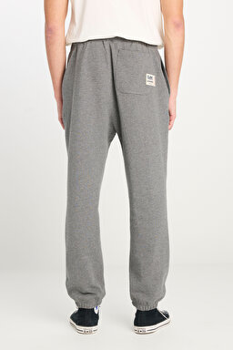 Regular Fit Normal Kesim Normal Bel Ribanalı Paça Gri Melanj Sweatpant Jogger - Gray Melange-L251007836 (görsel 4)