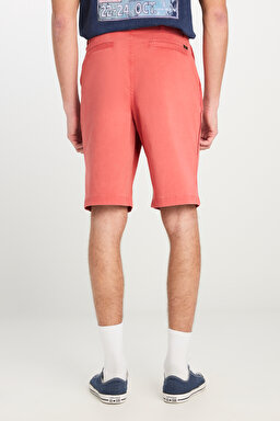 Regular Fit Normal Kesim Lastik Bel Detaylı Pamuklu Esnek Pembe Chino Şort - Nantucket-L2510538247 (görsel 4)
