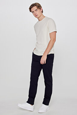 Pamuklu Slim Fit Dar Kesim Esnek Chino Pantolon - Black-L2610076001