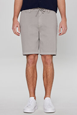 Yumuşak Dokulu Relaxed Fit Rahat Kesim Cepli Şort - Stone-L2610080013 (görsel 3)