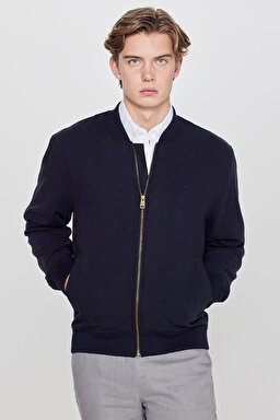 Keten Regular Fit Normal Kesim Cepli Bomber Ceket - Navy-L2610125410
